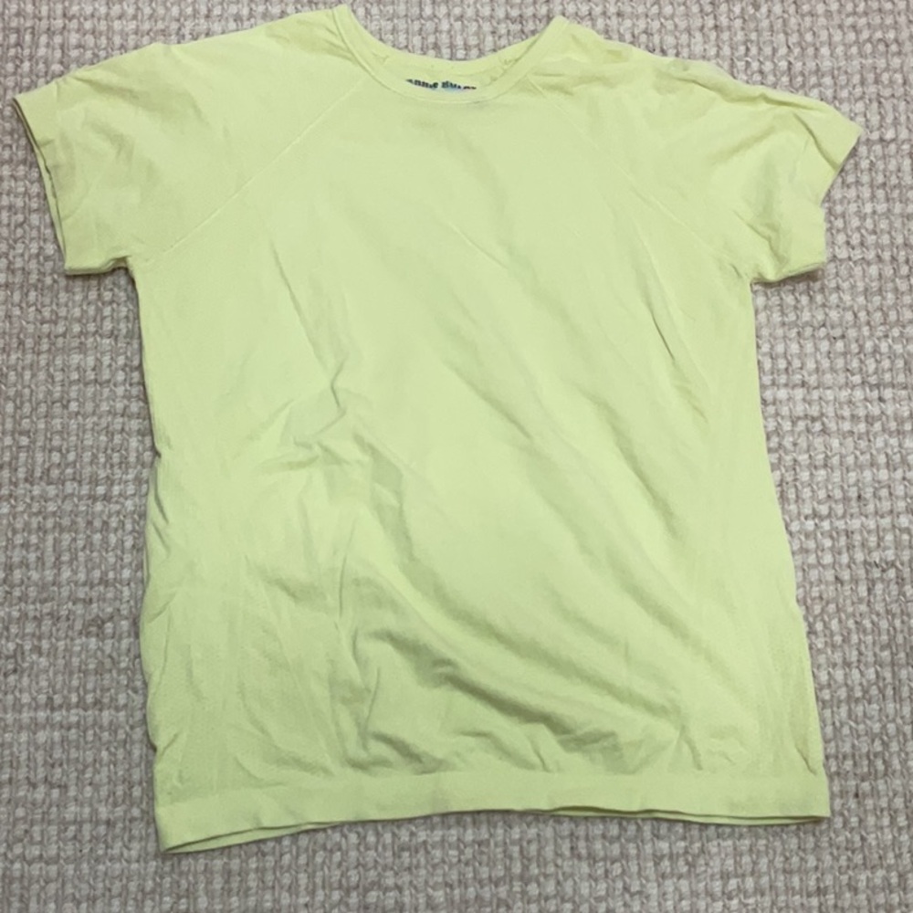 Athleta Girl Light Yellow T-Shirt
